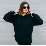 plain black hoodie plain